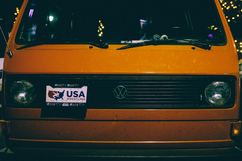 yellow and black ford car