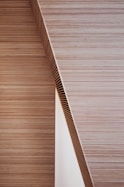 brown and white striped textile