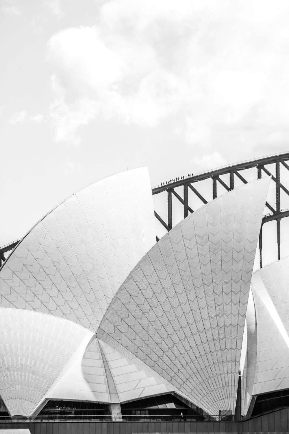 grayscale photo of a building