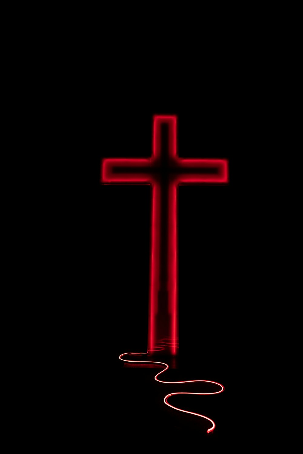 Red cross with black background photo – Free Dark Image on Unsplash