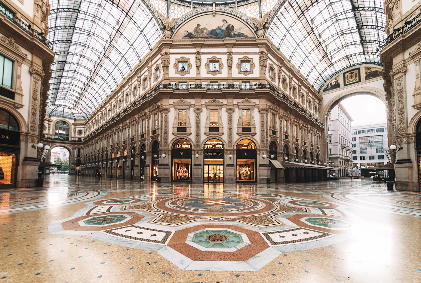Galleria Vittorio Emanuele II’nin cam kubbesi