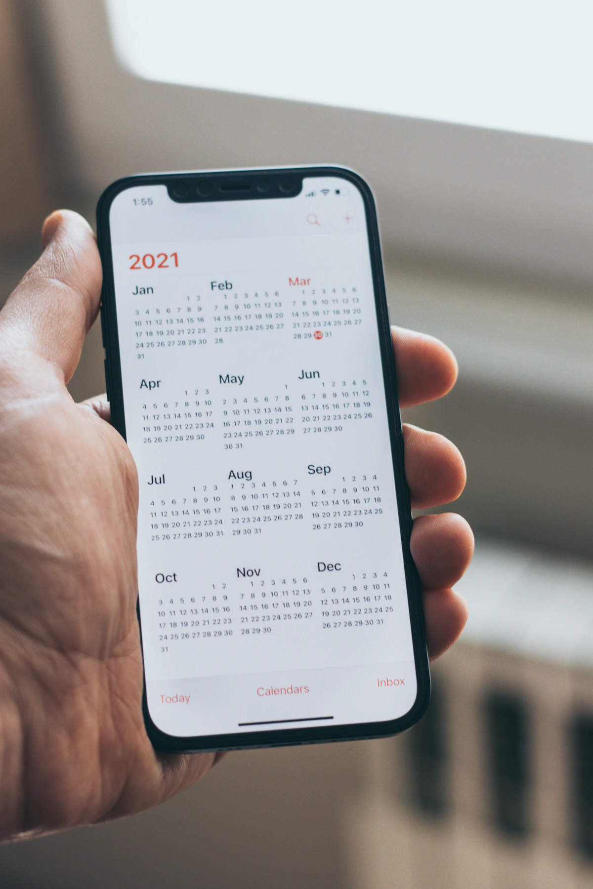Booking an appointment using a smartphone