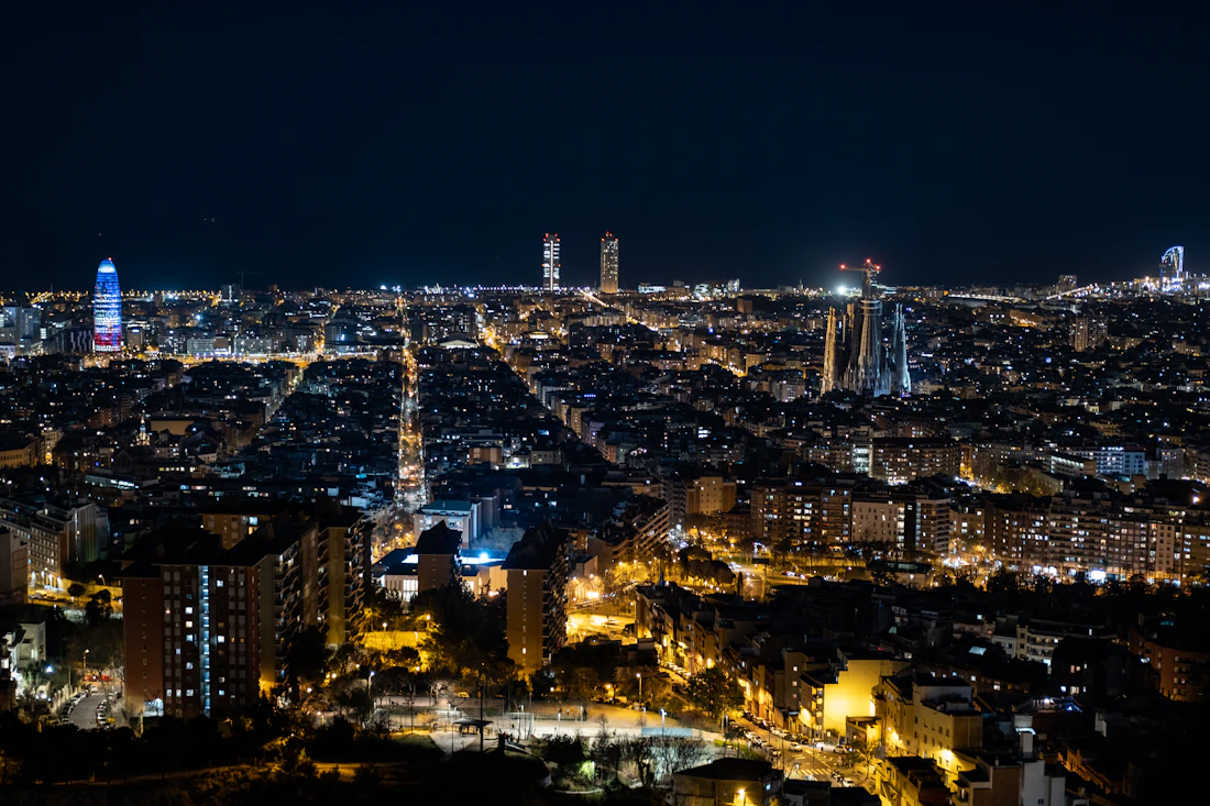 Barcelona at night
