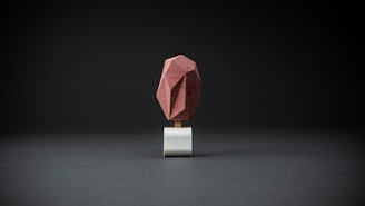 red and white paper boat on black surface