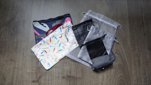 Embroidered Linen Pouch