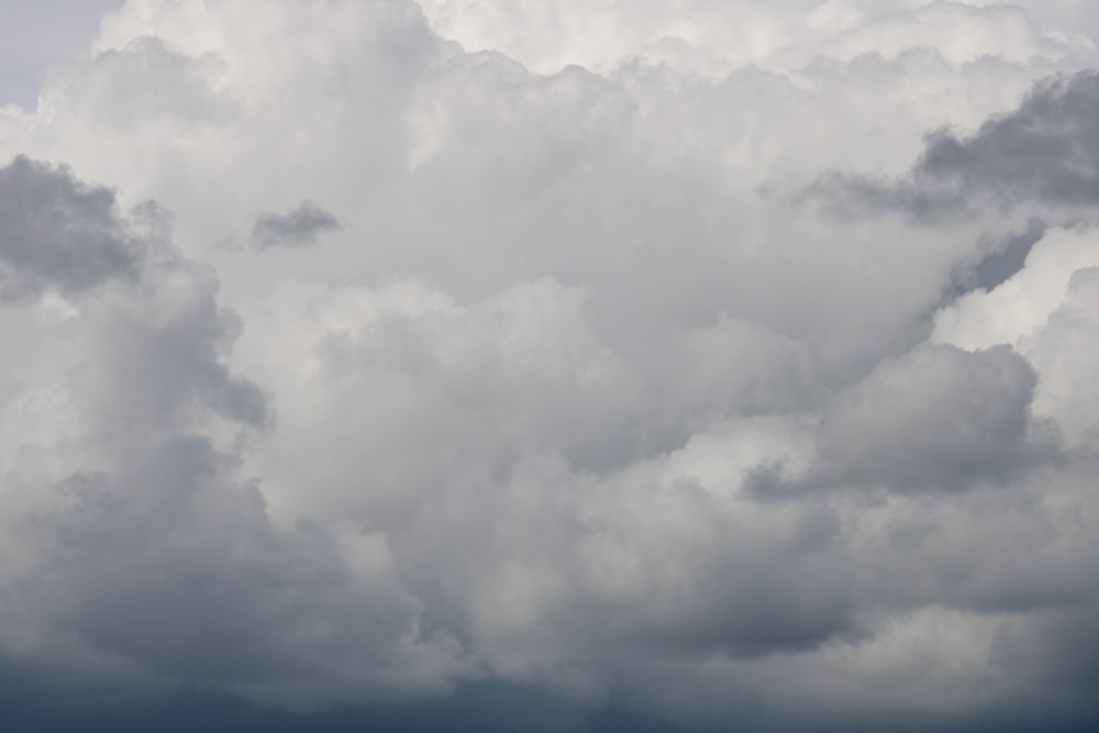 white clouds and blue sky