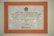 A framed plaque with a beige marble pattern background and a bold orange border featuring Indonesian text. The plaque is a commemoration from Yayasan Amalbakti Muslim Pancasila, dated June 14, 1996, and includes a signature at the bottom.