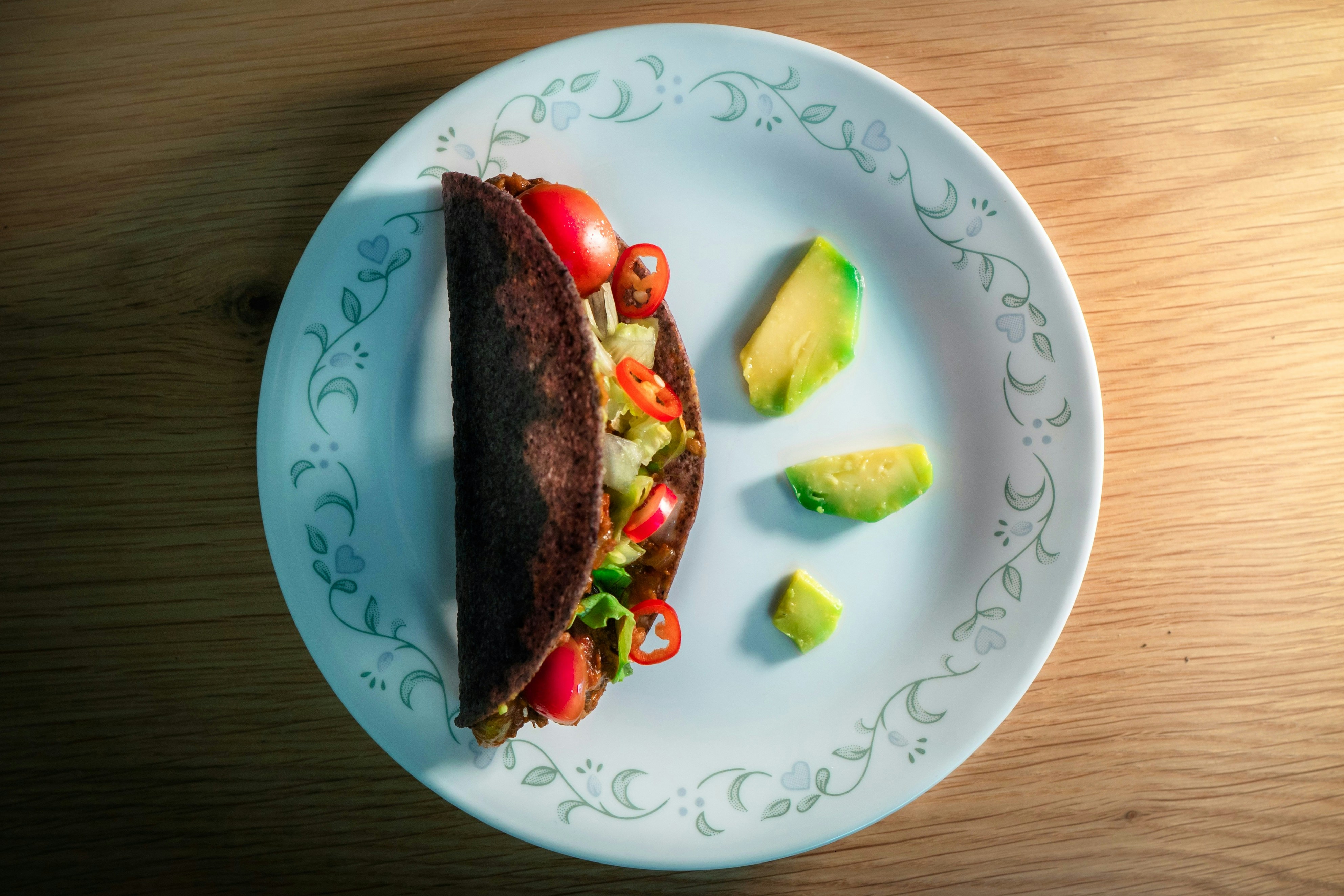 A delicious plate of tacos