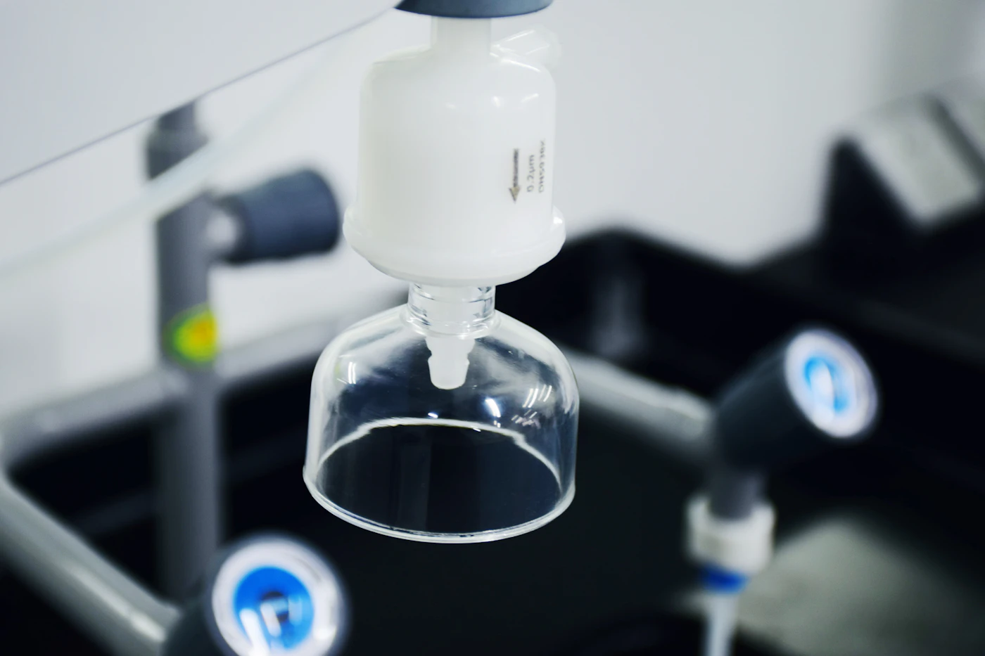 Plumber connecting a water softener system to home plumbing