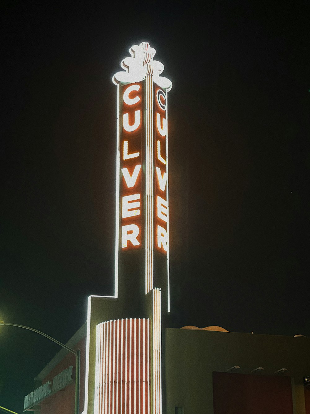 white and red led light signage