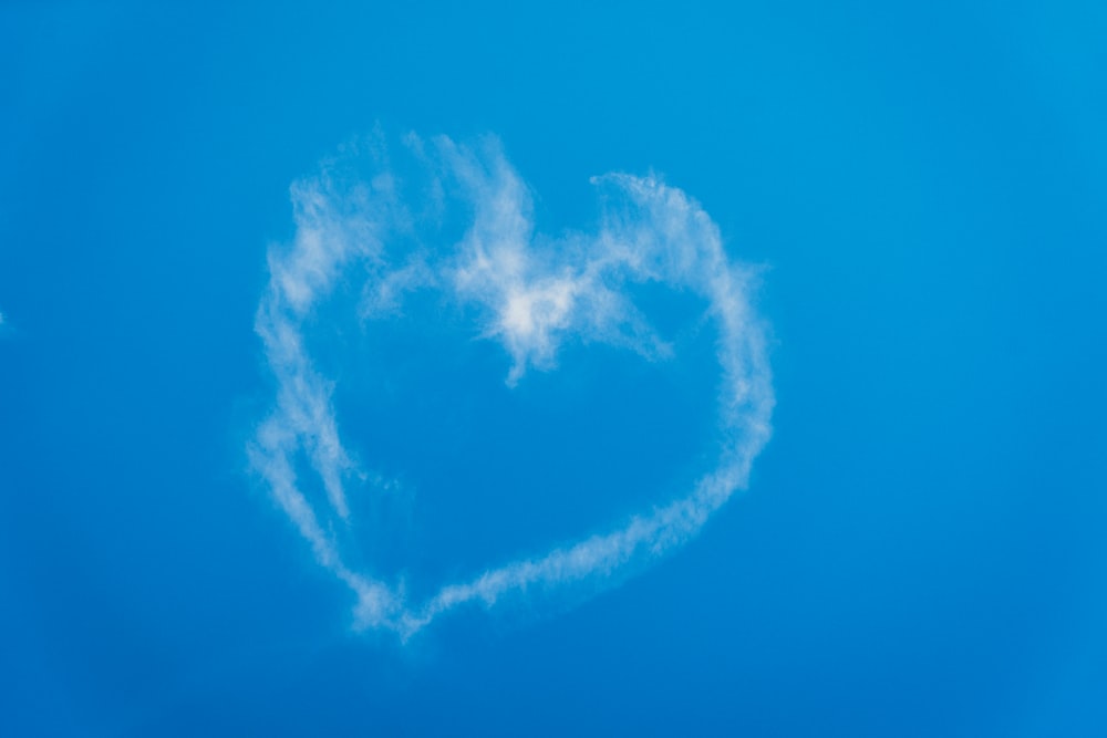 white clouds in blue sky