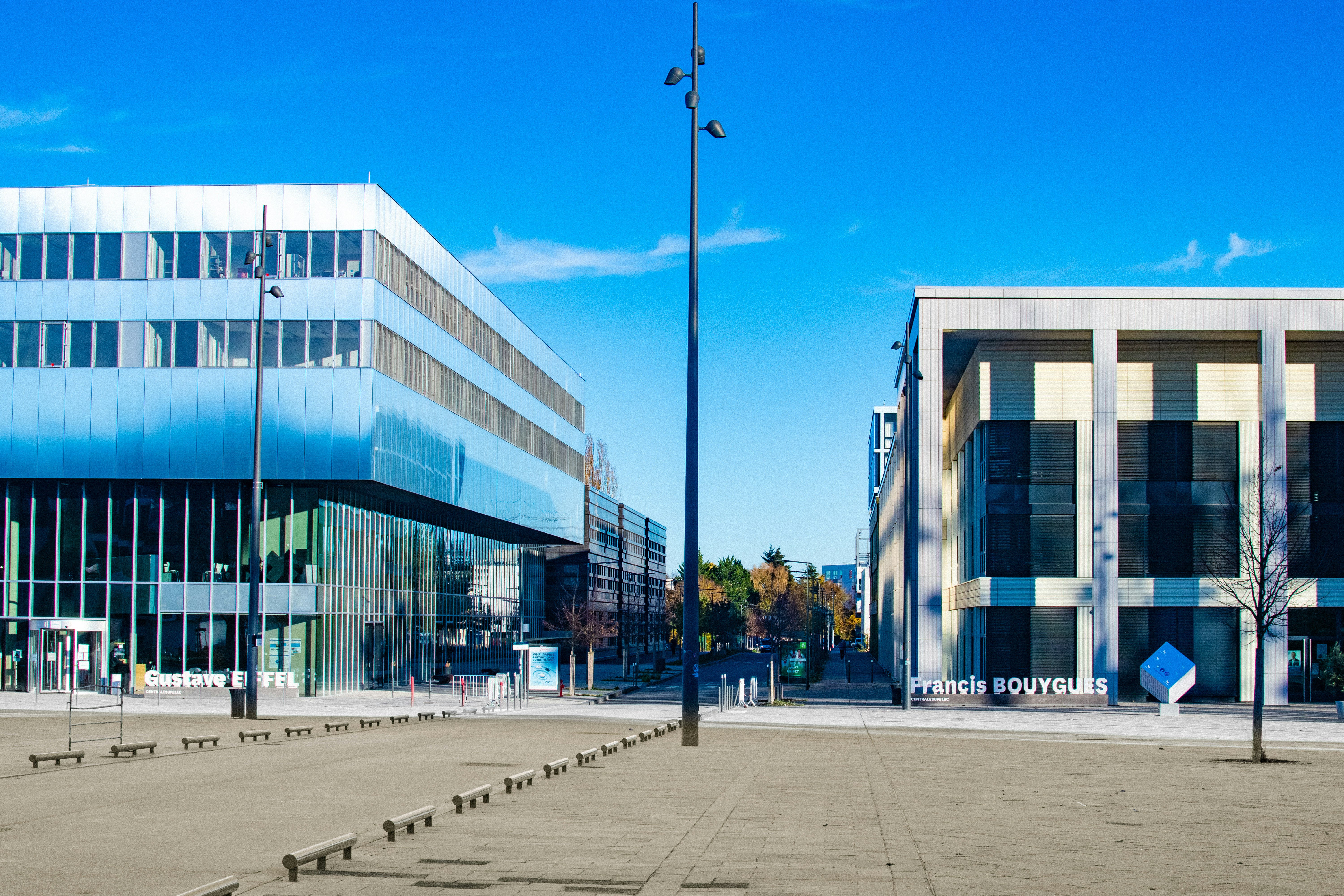 white and blue concrete building during daytime