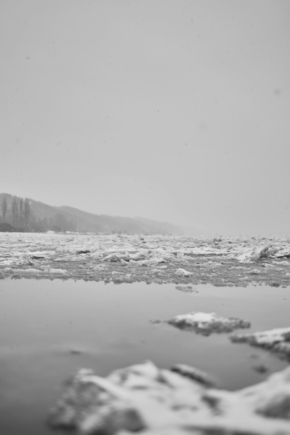 snow covered field during daytime