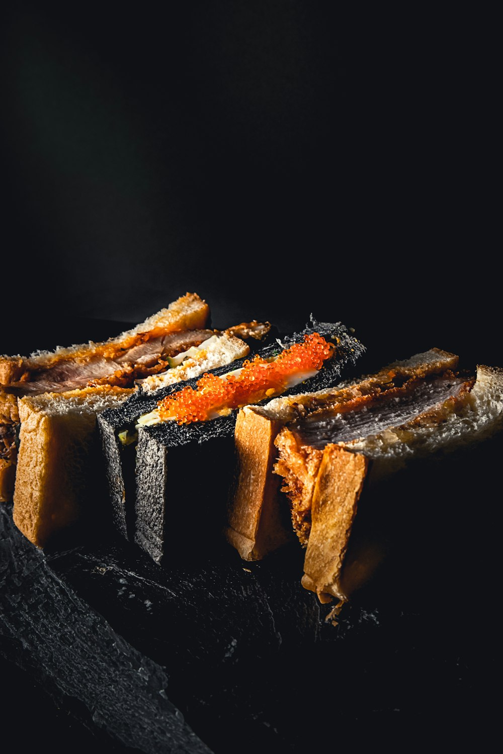 grilled meat on black grill