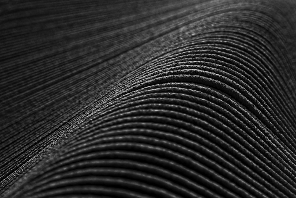 Textile rayé noir et blanc