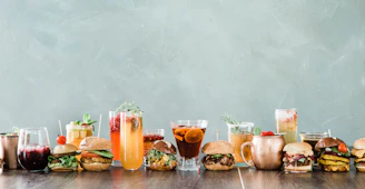 clear glass jars with fruits