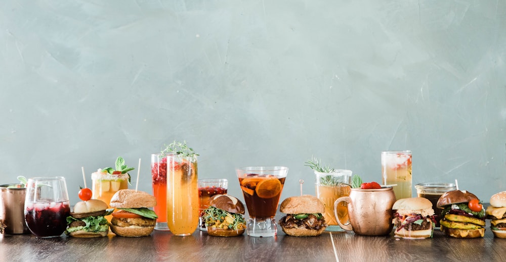 clear glass jars with fruits