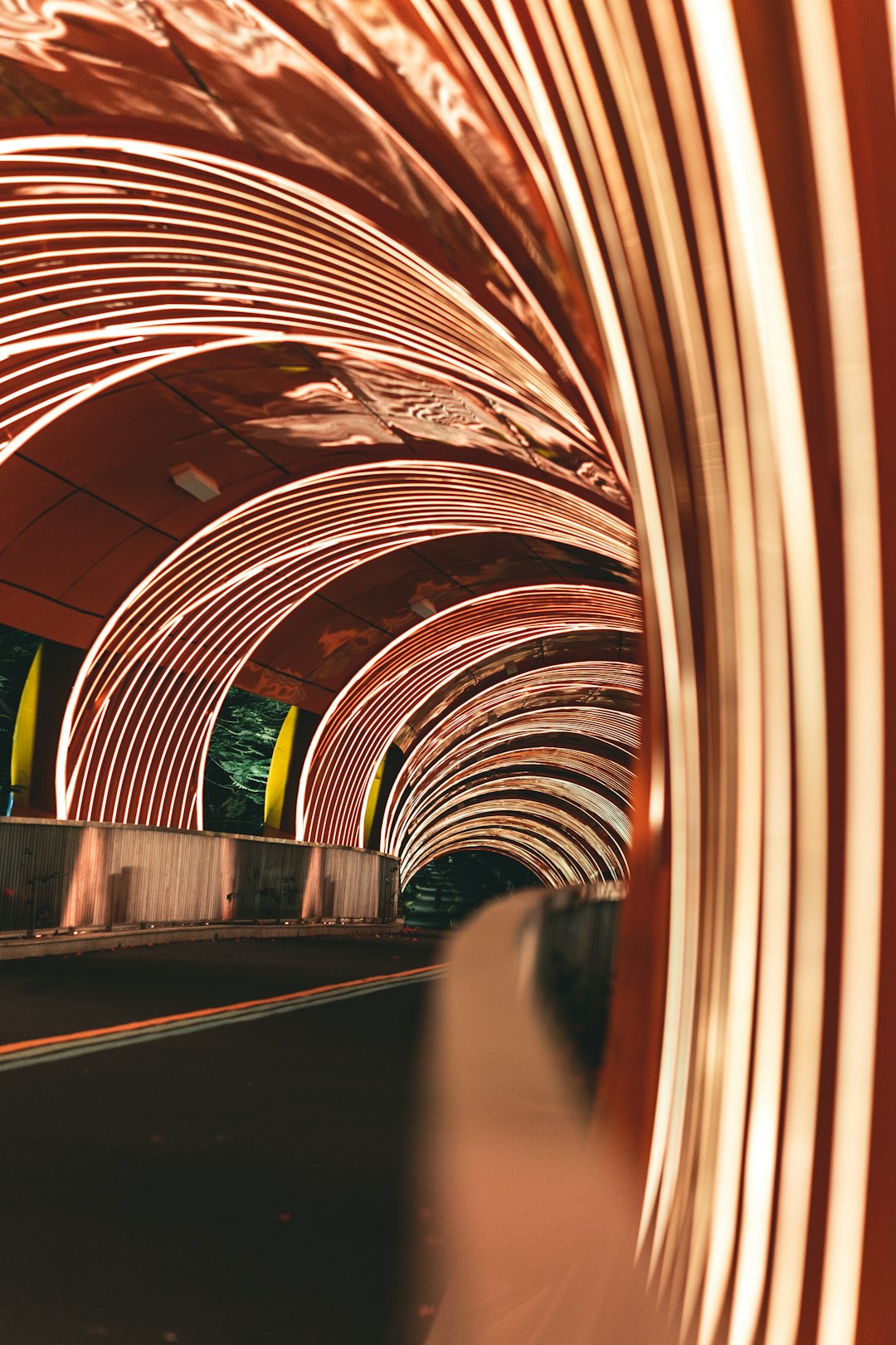 brown and white tunnel during daytime