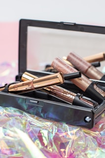black and brown makeup kit