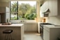 white and black gas range oven