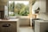 A cozy kitchen featuring new cabinets and appliances, showcasing a fresh design.