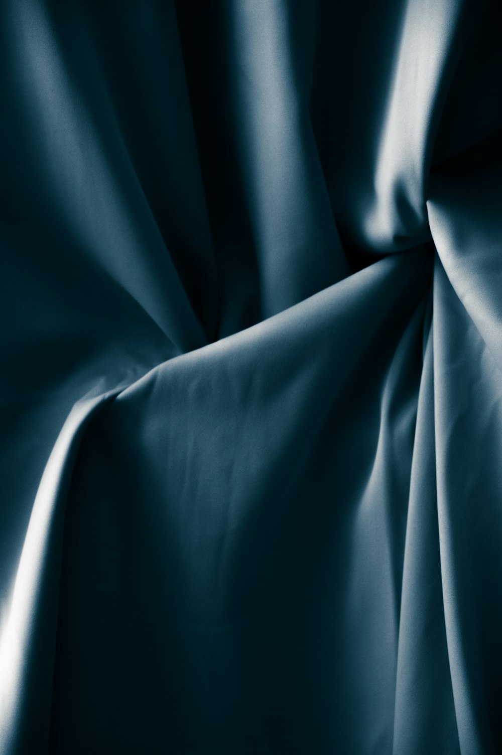 blue textile in close up photography