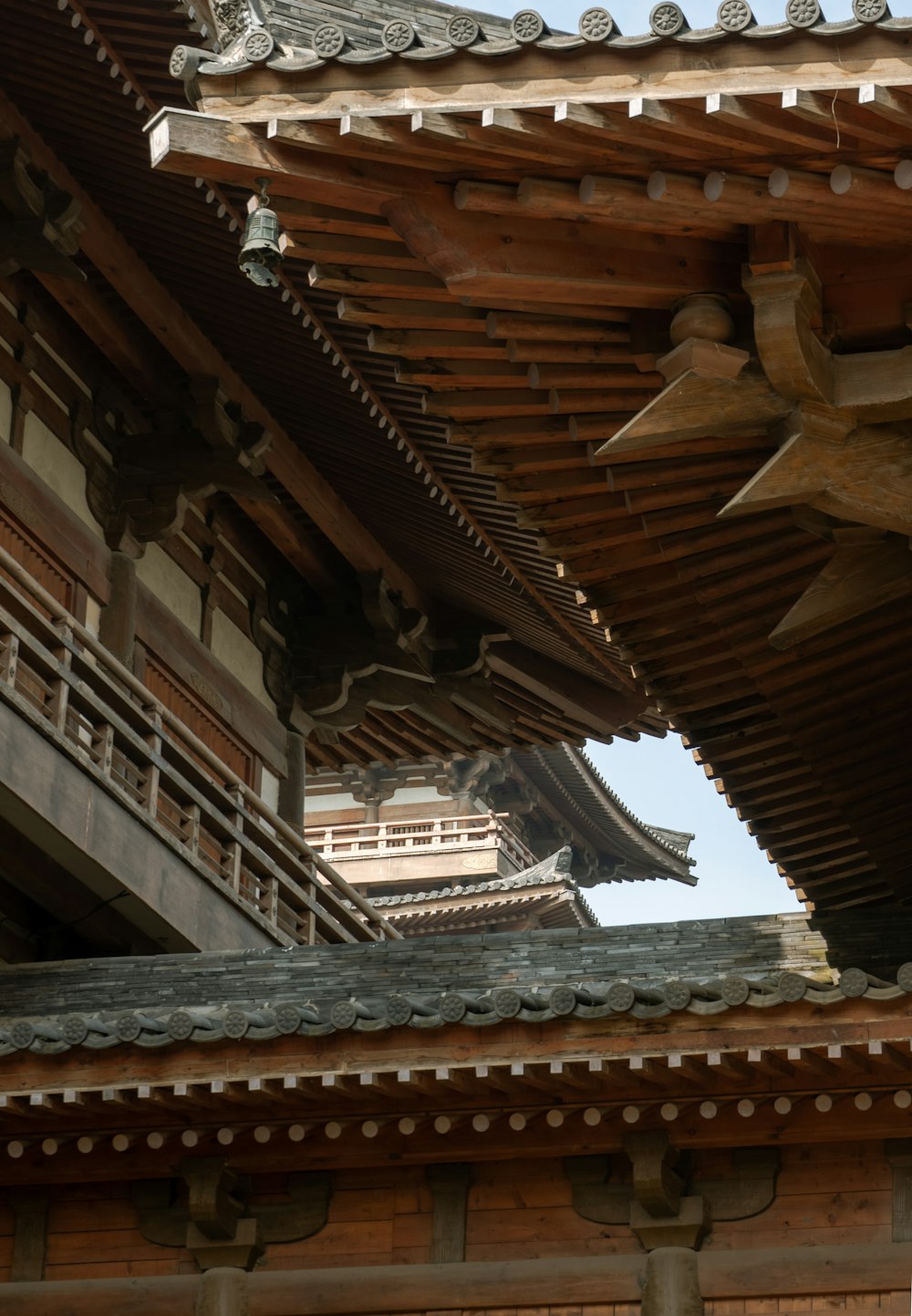 brown wooden roof during daytime