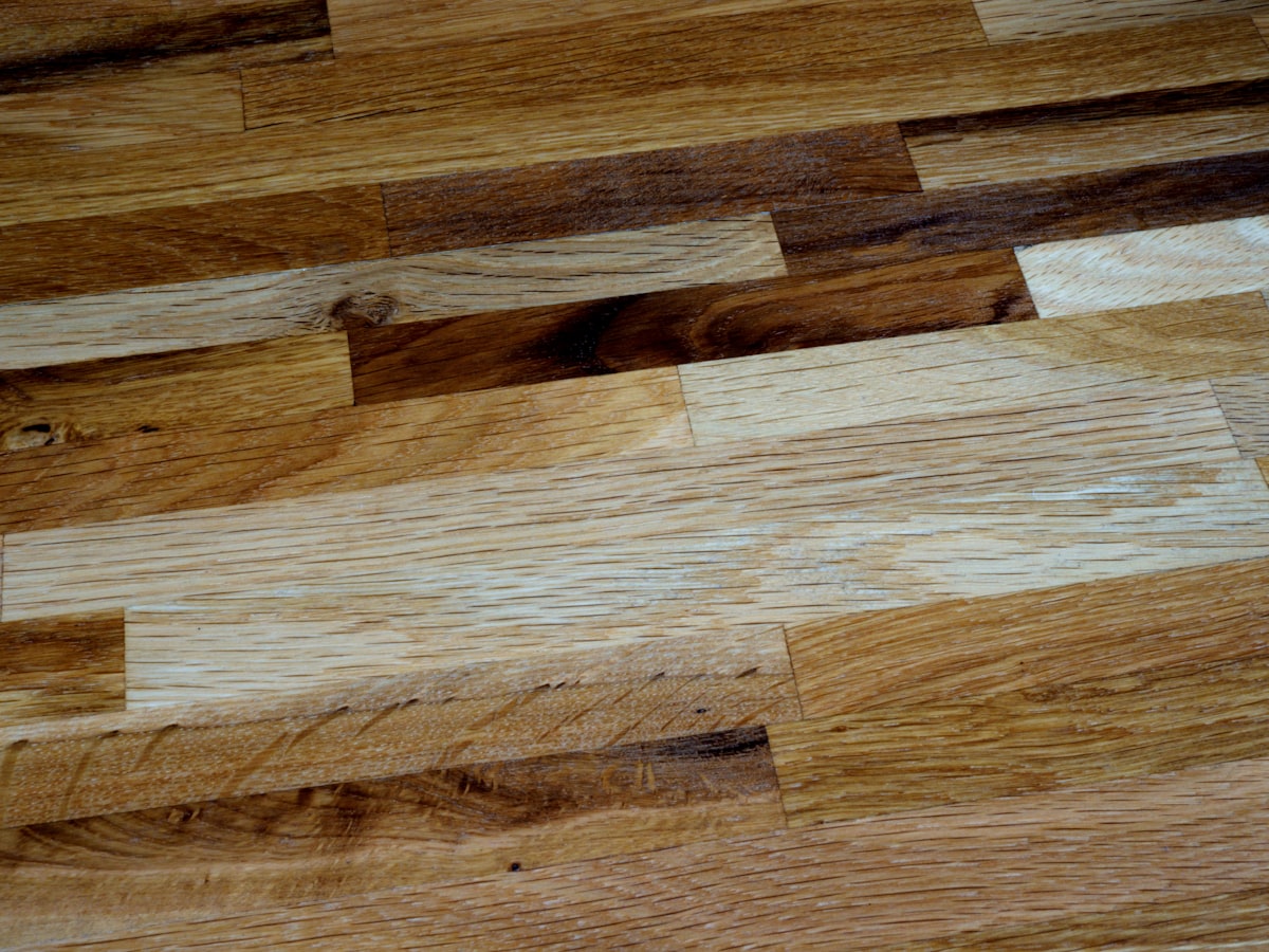 Hardwood floor detail in period home