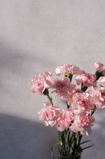 pink and white flowers on black table