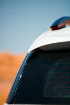 A close-up of a vehicle being prepared for legal transport across the border.