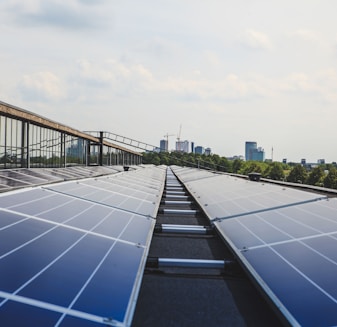 black and white solar panels