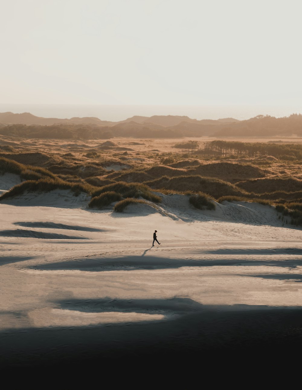 person standing on seashore during daytime