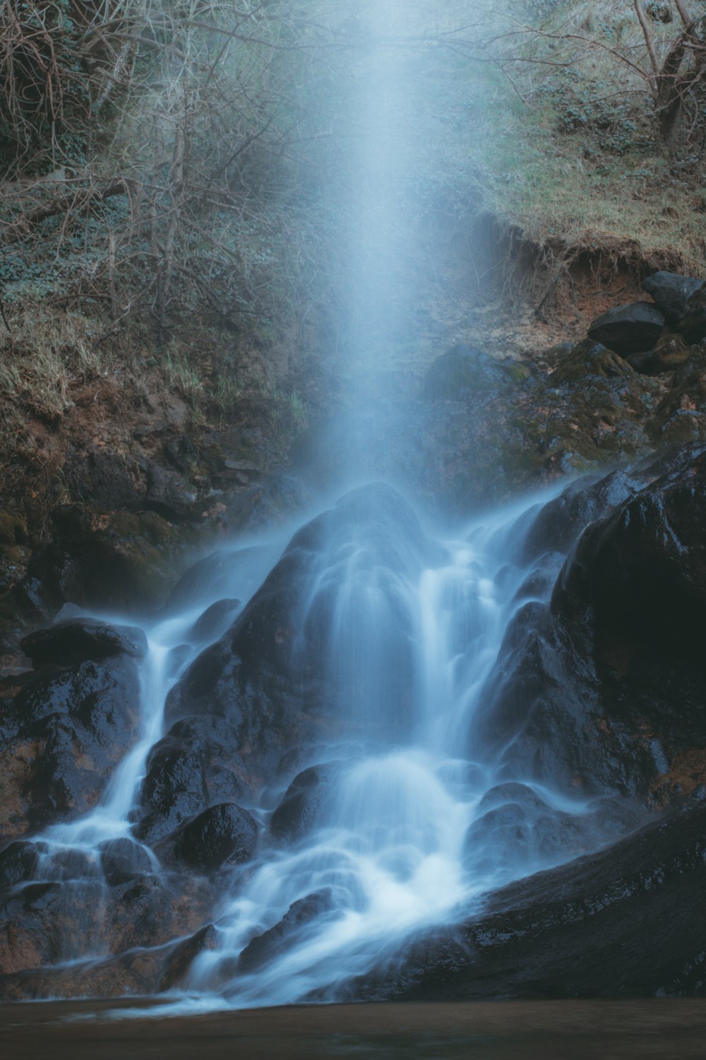 Cascate d'acqua nella foresta