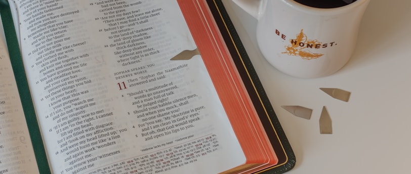 white ceramic mug on white and red tray