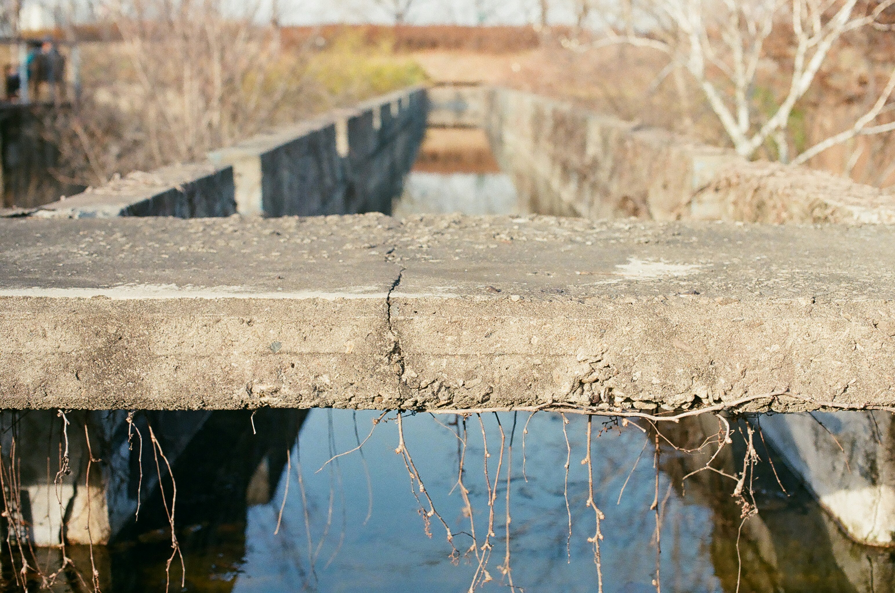 old cracked bridge