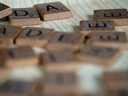 brown and black wooden blocks