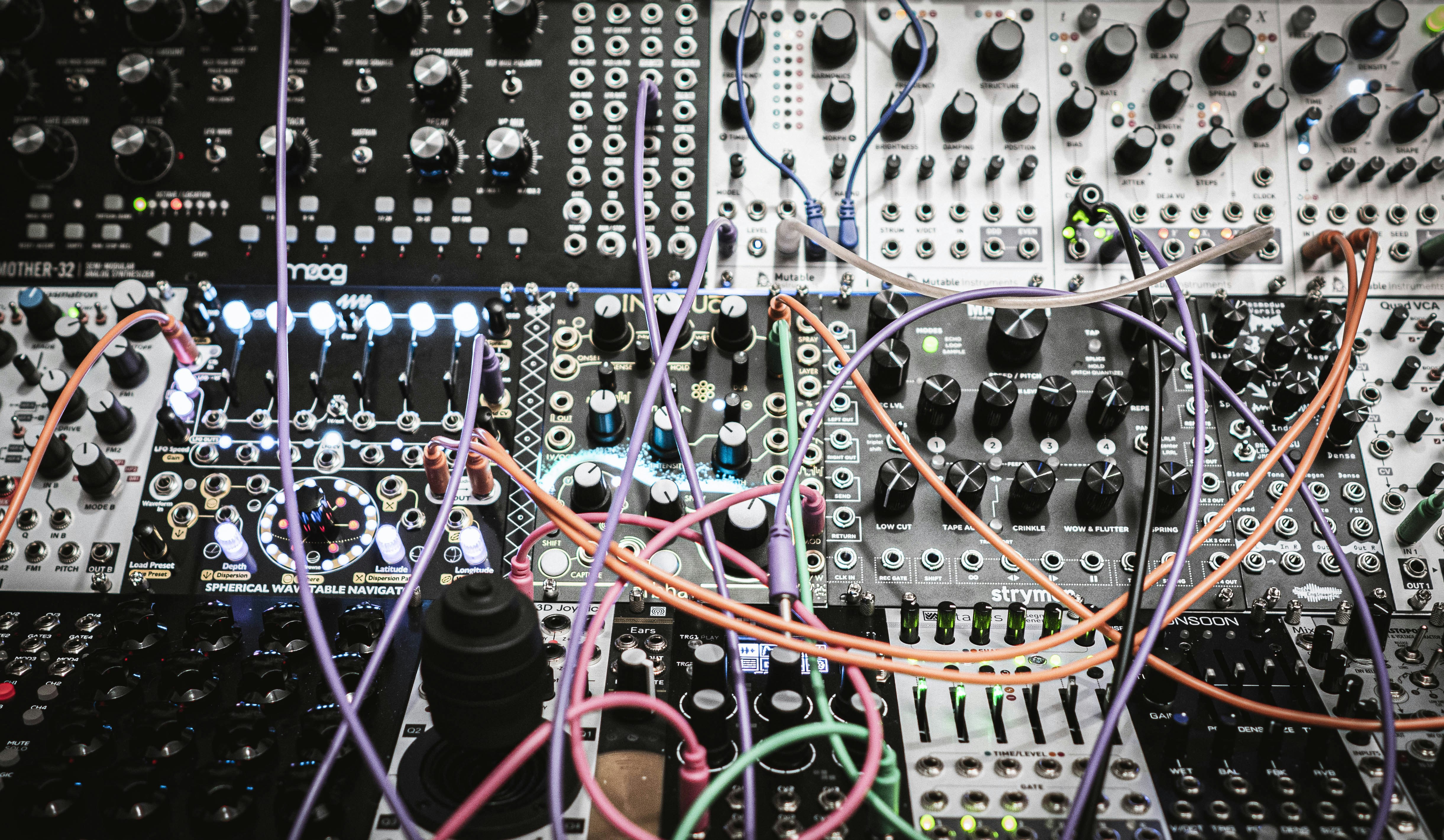 electronic music live performance synthesizer mixer stage