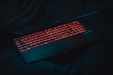 black and gray laptop computer