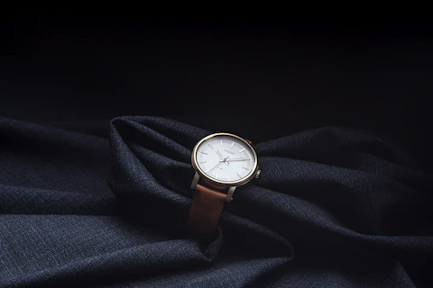 Minimal Dial Watch, Black