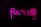 Bold pink neon letters illuminate against a dark background, displaying an explicit phrase partially obscured by blur.