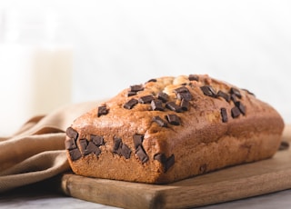 brown bread on white textile