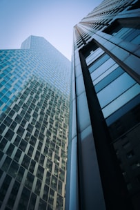 low angle photography of high rise building