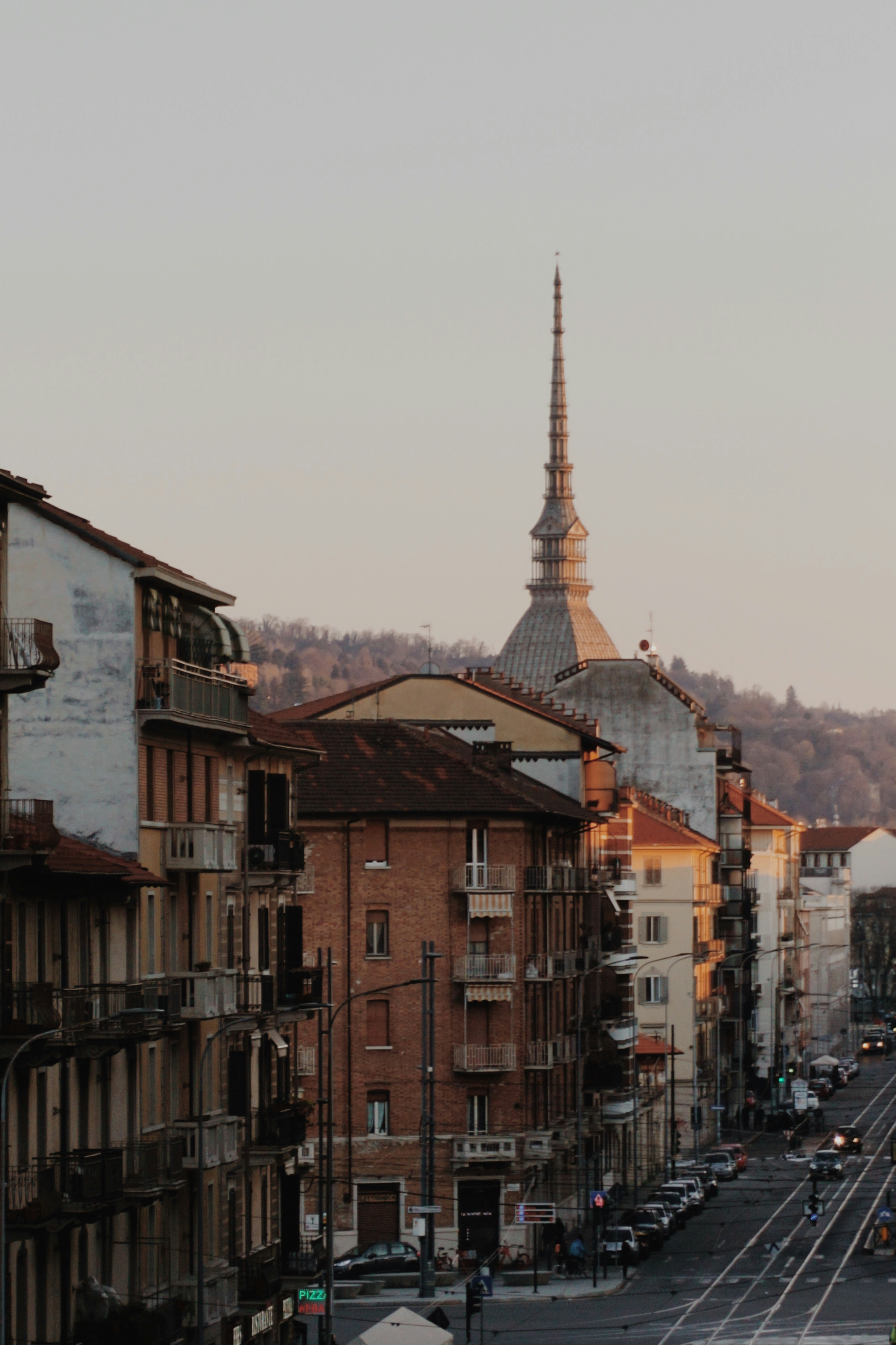 Mole Antonelliana and Turin urban face.