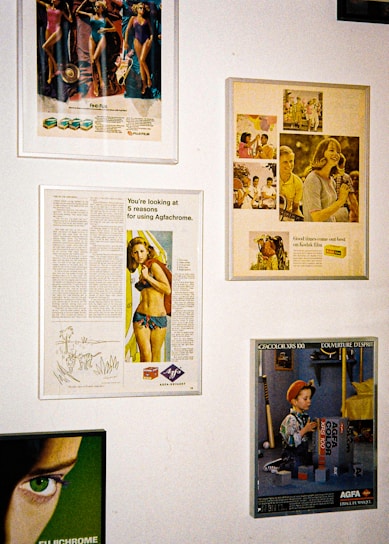 white printer paper with photos