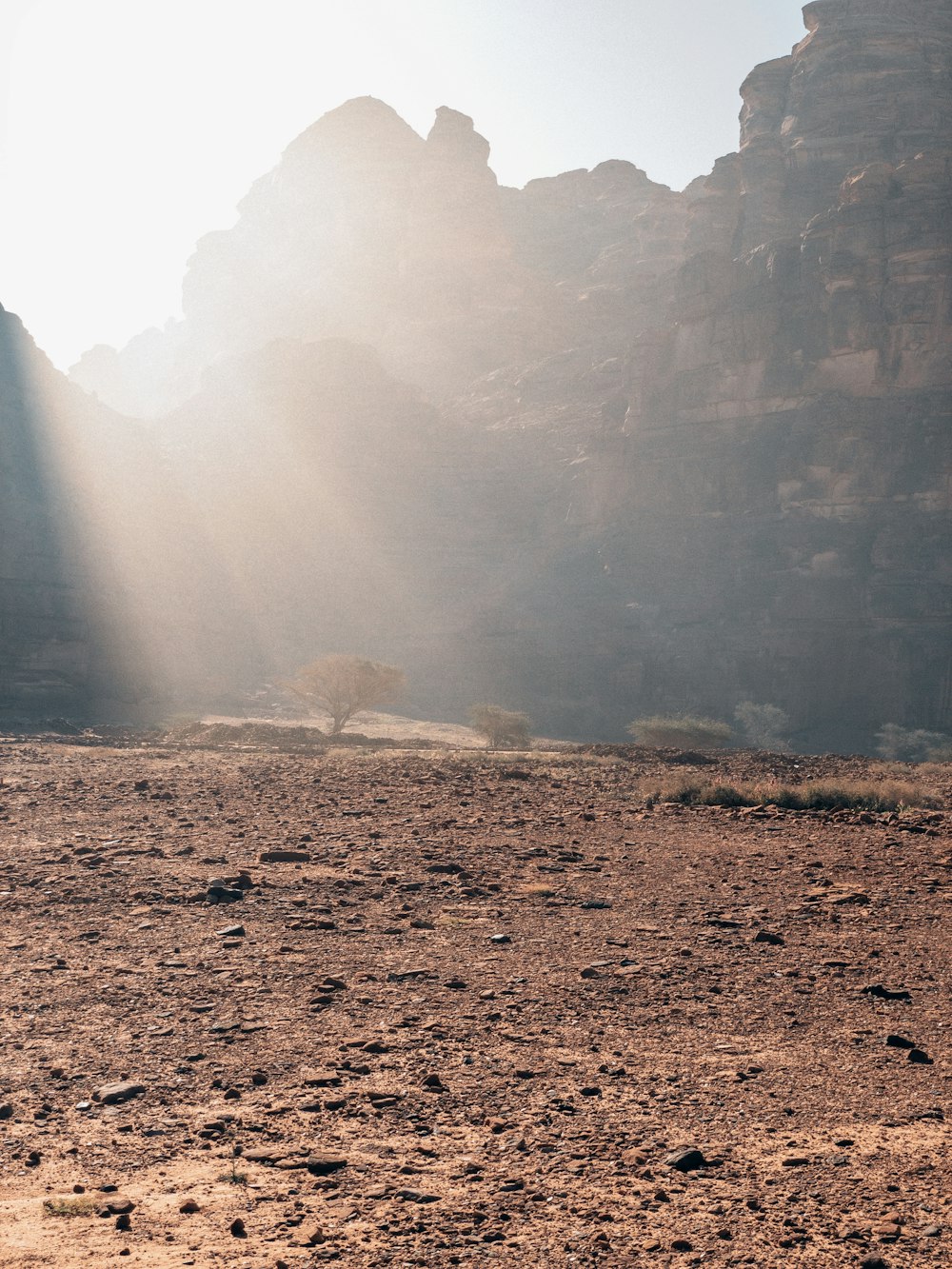 brown dirt ground near mountain during daytime