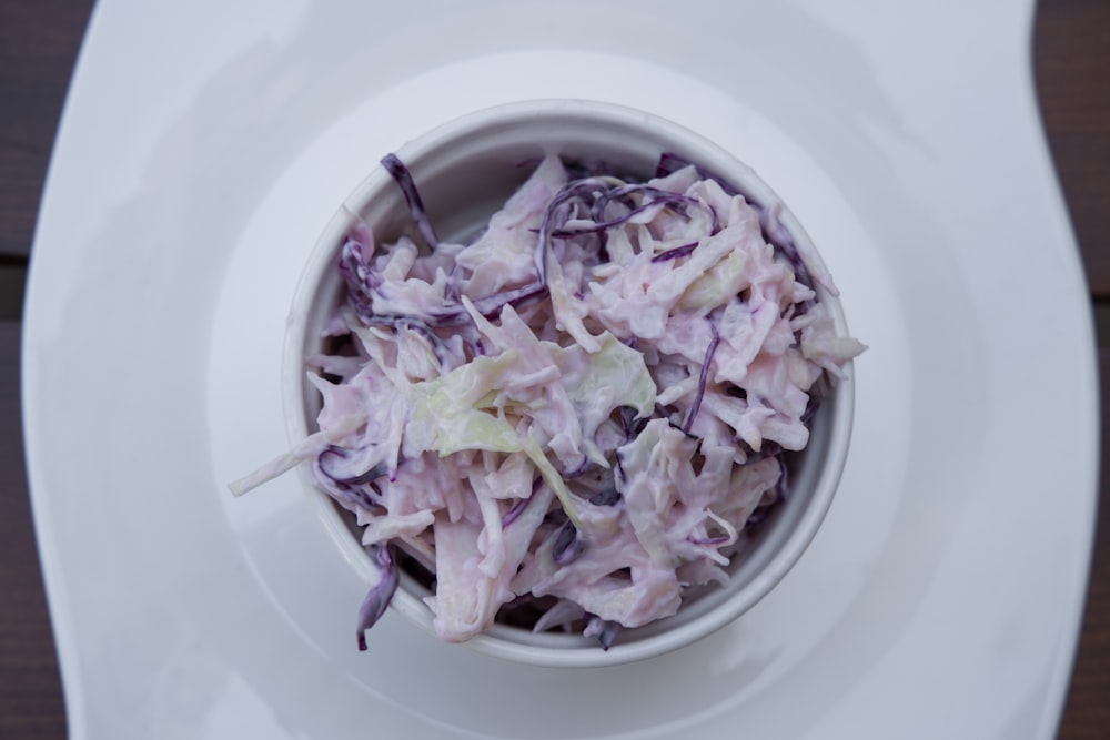 sliced vegetable on white ceramic plate