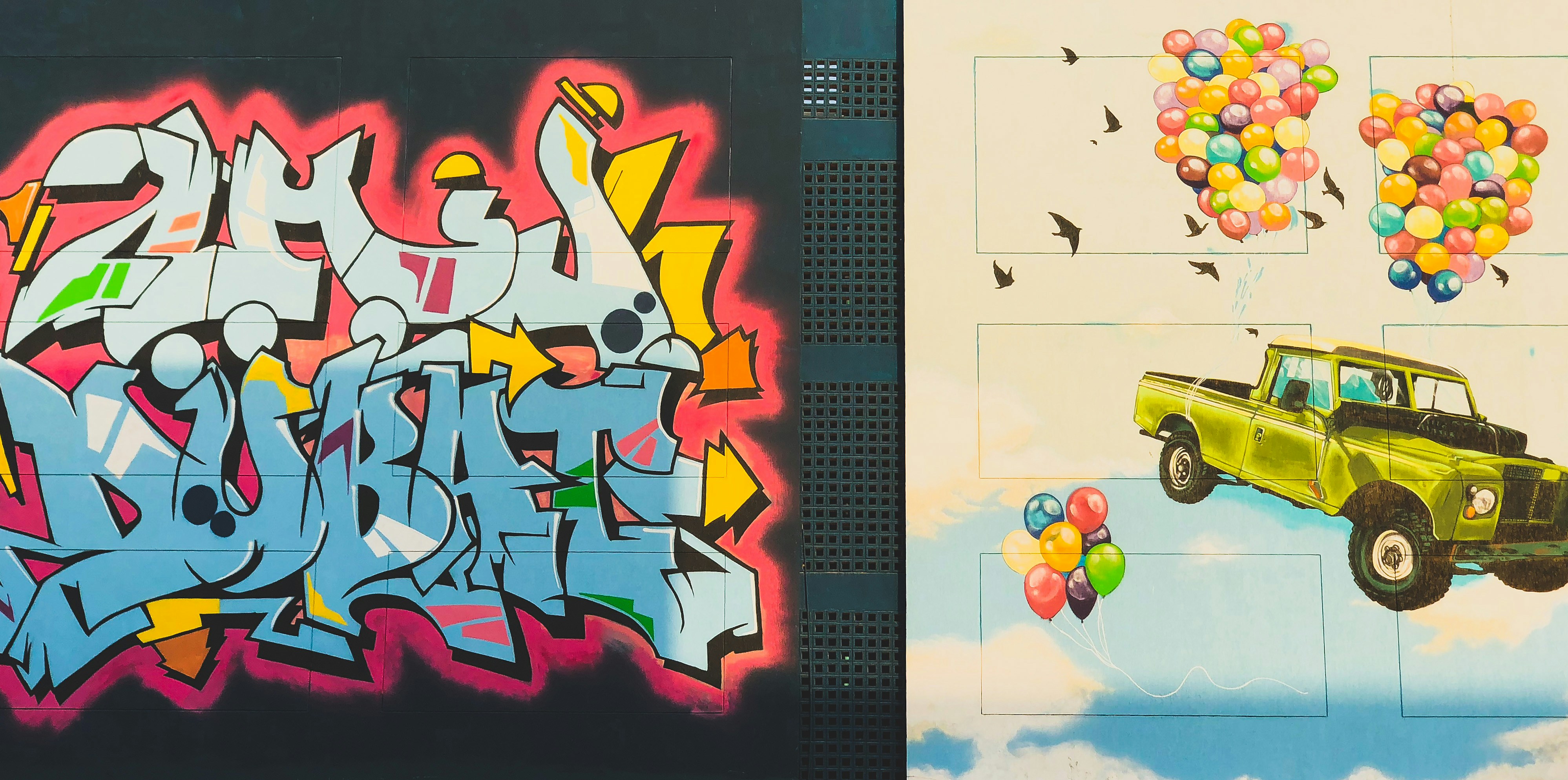 red yellow and blue abstract painting