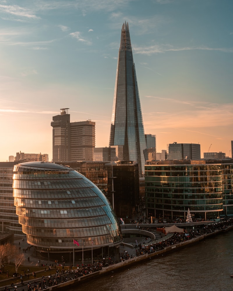 The Shard skyscraper towering over London