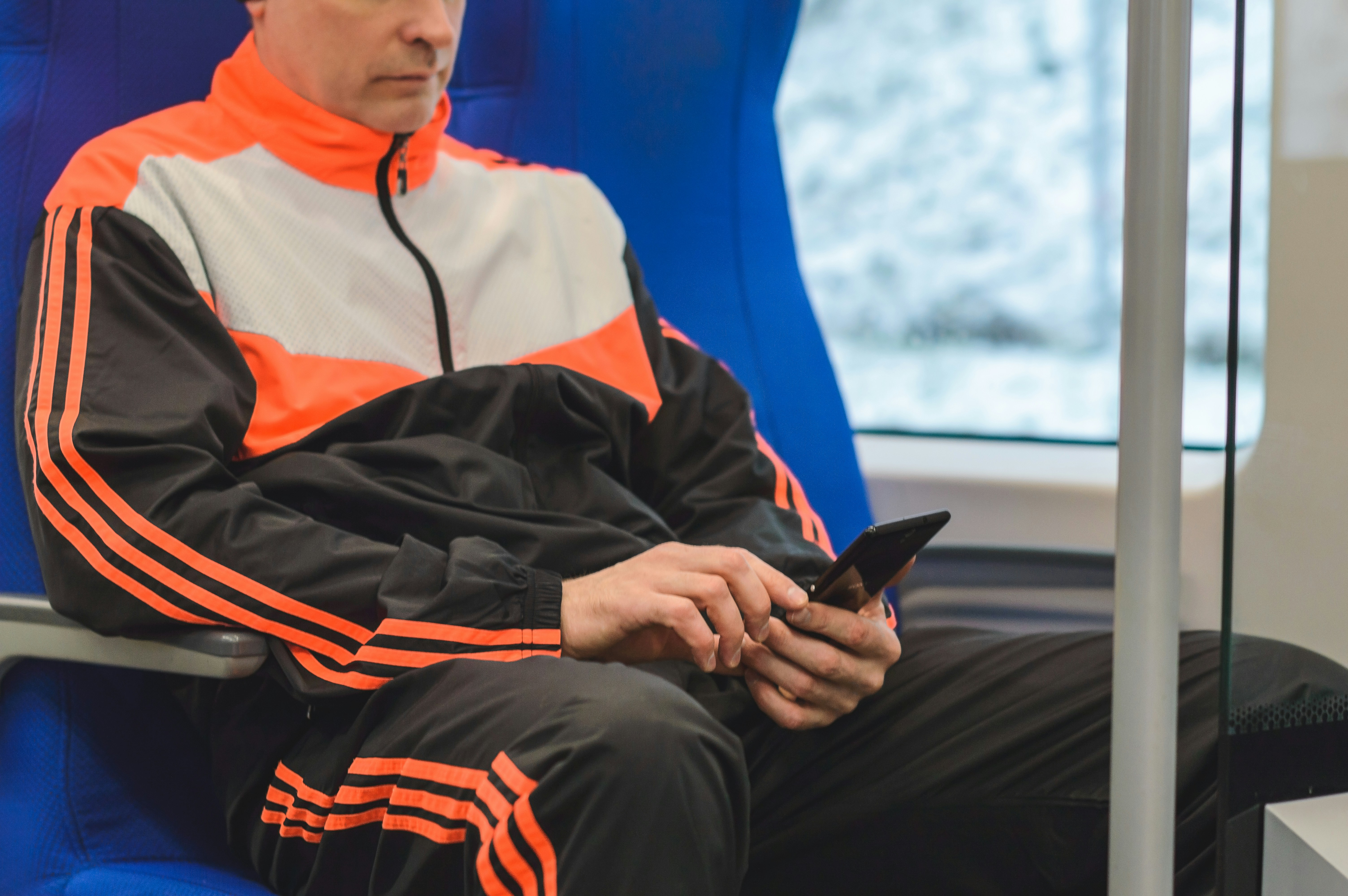 Man checking his smartphone