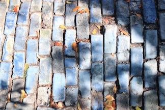 gray and brown brick wall